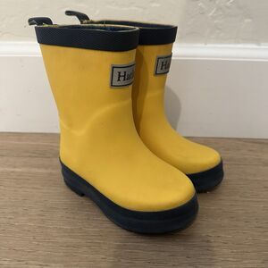 Hatley Kids Rubber Rain Boots US 6 Yellow Waterproof Wellies Boys Girls Toddler